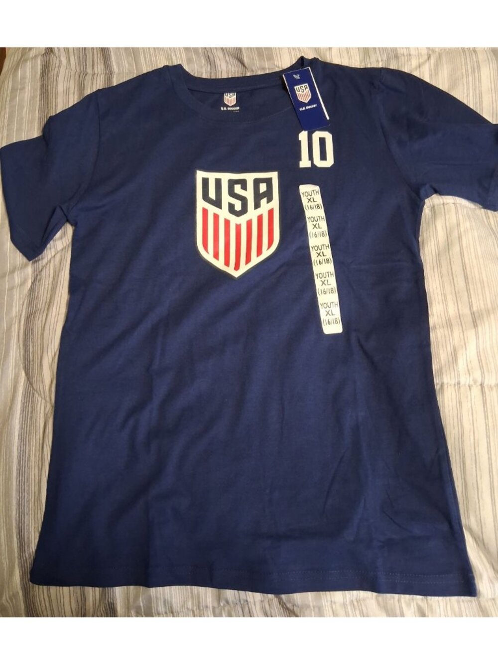 NWT FIFA World Cup 2026 Team USA T-Shirt 100% Cotton Youth XL 16/18 MSRP $14.99
